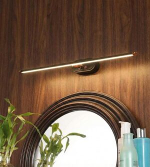Desidiya 6W 3-in-1 Color Changing Black Rose Gold Finish LED Desidiya 6W 3-in-1 Color Changing Black Rose Gold Finish LED Mirror Picture Wall Light,Bathroom Vanity Led Mirror Light (Cool White/Warm White/Natural White)-Pack of 1