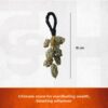 Divine Hindu Raw Pyrite Wall Hanging for Wealth & Prosperity | Natural Pyrite Crystal Vastu Decor | Abundance & Protection Stone Wall Hanging for Office, Entrance | Spiritual Wealth Manifestation