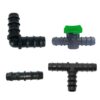 Drip Irrigation Pipe 16mm Accessories Connectors (Tee Straight Elbow End Drip Irrigation Pipe 16mm Accessories Connectors (Tee Straight Elbow End Cap) Joiners (16M ELBOW-10QTY/TEE-10QTY/JOINER-10QTY/TAP-10QTY)