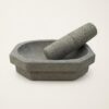 EZAHK Kalvam Stoneware Mortar and Pestle Set,Masher, Khalbatta, Kharal, Musal,for EZAHK Kalvam Stoneware Mortar and Pestle Set,Masher, Khalbatta, Kharal, Musal,for Kitchen, Home, Herbs and Spices (8 inch Grey)