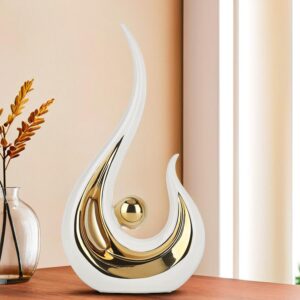 Ekhasa Nostrae Modern Abstract Art Show Pieces for Home Decor Ekhasa Nostrae Modern Abstract Art Show Pieces for Home Decor Living Room Decorative Items | Cute Showpieces Gift Item for Decor | Center Table Tv Unit Showcase Office Interior Statue Figurines