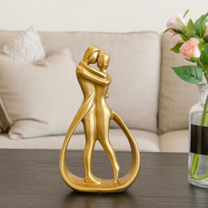 Ekhasa Nostrae Resin Cute Couples Show Pieces for Home Decor Bed Room Decorative Items | Romantic Love Showpieces Gift Item for Anniversary Valentines Day | Tv Shelf Office Living Room Figurines