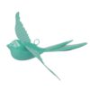 Elan Metal Hanging Decorative Rockstar Bird For Home Balcony And Garden Decor (Set of 2- Aqua, Blue)