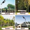 Epyz Plastic 50Watt Solar Street Light Outdoor Waterproof with Remote 196 LEDs Motion Sensor Light and Dusk to Dawn for Garden,Street,Lawn [ with Out Pole ] [ Pack of 1,Cold White ]