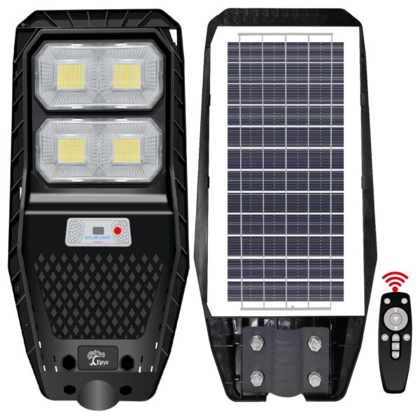 Epyz Plastic 50Watt Solar Street Light Outdoor Waterproof with Remote 196 LEDs Motion Sensor Light and Dusk to Dawn for Garden,Street,Lawn [ with Out Pole ] [ Pack of 1,Cold White ]