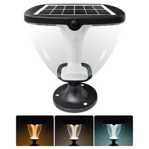 Epyz Solar Gate Pillar Light Outdoor Waterproof Square Shape,2600mah Battery, 3 Type of Lights, Application for Fence, Garden, Wall, Outdoor [ 72LED, Multicolour ]