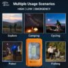 Epyz Solar Light Outdoor Rechargeable LED Torch Lights for Home Outdoor Indoor with AC/DC Torch Light with All in one Features Along [ Pack of 1, 56LED White Light ]