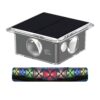 Epyz Solar Wall Light Outdoor 4 Side Waterproof Garden Decoration Wall Lamps Step Small Night Lamp Garden Lighting Fence Courtyard Decor 4 LED [ Multicolor, Pack of 1 ]