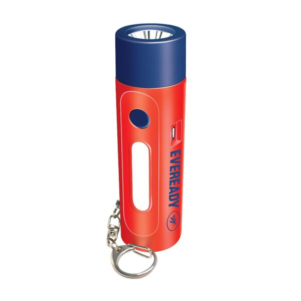 Eveready Siren DL102 Rechargeable LED Torch with 100 Decibels (dBA) Personal Safety Alarm - for Women, Kids & Elderly | 1W Torch, 1W Sidelight, Flasher, Keychain, USB Type B Fast Charging