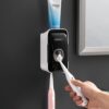 Evona Wall Mounted Automatic Toothpaste Dispenser Squeezer with Toothbrush Holder Bathroom Accessories Sets