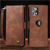 Excelsior Flip Cover Compatible with iPhone 13 Pro Max | Excelsior Flip Cover Compatible with iPhone 13 Pro Max | Premium PU Leather | 360 Degree Protection (Coffee)