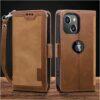 Excelsior Flip Cover Compatible with iPhone 14 | Premium PU Excelsior Flip Cover Compatible with iPhone 14 | Premium PU Leather | 360 Degree Protection (Coffee)