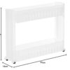 FAGVA 2 Layer Slim Side Space Saving Storage Organizer Rack Shelf with Wheels for Easy Movement | Multipurpose Utility for Household Kitchen, Office, Bathroom | Unbrekable Plastic