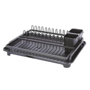 FIDEO 3 in 1 Aluminum Dish Drying Rack with Utensil FIDEO 3 in 1 Aluminum Dish Drying Rack with Utensil Holder and Water Drainer l Anti Rust Dish Rack l Kitchen Counter Top Utensil Stand l Dish Drainer Basket for Kitchen l Sink Dish Rack Drainer