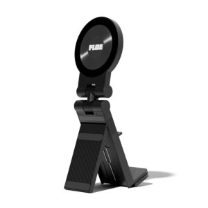 FLOE | Foldable Magnetic Stand | 360° Adjustable Viewing, Universal Compatibility, Clamp-Based Secure Grip | for Remote Professionals, Creators, Travelers and Kitchen Use | Pocket-Sized When Folded