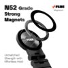 FLOE | Foldable Magnetic Stand | 360° Adjustable Viewing, Universal Compatibility, Clamp-Based Secure Grip | for Remote Professionals, Creators, Travelers and Kitchen Use | Pocket-Sized When Folded