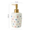 FabSeasons Bathroom Set Accessories Self Design, 4 Pieces Bathroom Accessory FabSeasons Bathroom Set Accessories Self Design, 4 Pieces Bathroom Accessory Sets Includes Soap Dispenser, 2 Brush Holder, 1 Soap Holder