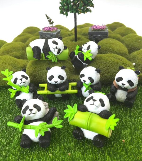 Fairy Garden Accessories,8pcs Panda Figurines Fairy Garden Kit- for DIY Fairy Garden Accessories,8pcs Panda Figurines Fairy Garden Kit- for DIY Fairy Garden,Patio, Lawn, Micro Landscape, Yard Bonsai Decals and Also for Home Decor.