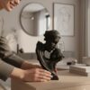 Family Statue | Resin Thinker Sculpture | Home Decor Items for Living Room Show Piece | Table Artifact | (Mother & Child)