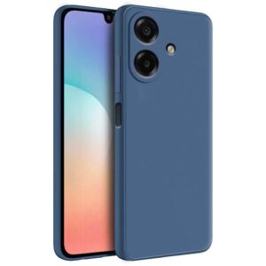 Fashionury Back Cover for Samsung Galaxy M17e 5G / F70e 5G / M07 / F07 / A07 / A07 5G | Camera Bump Protection | Matte Soft Silicon Flexible | All Side Shock Proof Rubberised Back Cover Case (Blue)