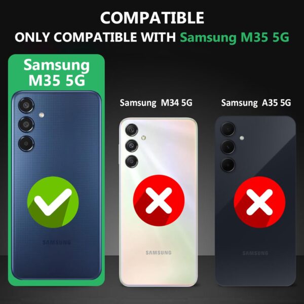 Fashionury Back Cover for Samsung Galaxy M35 5G | Camera Fashionury Back Cover for Samsung Galaxy M35 5G | Camera Bump Protection | Matte Soft Silicon Flexible | All Side Shock Proof Rubberised Back Case Cover for Samsung Galaxy M35 5G (Blue)