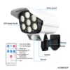 Fizzora Solar Light Outdoor 77 Led Motion Sensor Security Camera Shaped Wall Lamp, Waterproof, Rotatable for Home, Outdoor, Garden with Remote Control (Pack of 1)