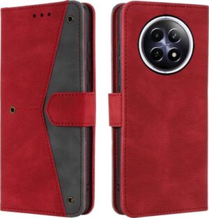 Flip Cover Compatible for Realme Narzo 70X 5G, Realme Narzo N65 5G, Realme 12X 5G, Realme 12 5G, Realme C65 5G, Realme 13 5G flip Cover - Attractiv Red