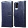 Flip Cover Compatible with Vivo Y51A / Y51 (2020) / Y31 (2021) | Premium Leather Finish | Inbuilt Pockets & Stand | Flip Cover Back Case for Vivo Y51A / Y51 (2020) / Y31 (2021) (Blue)