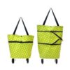 Foldable Grocery Shopping Bag with Wheels, Expandable Trolley Bag for Foldable Grocery Shopping Bag with Wheels, Expandable Trolley Bag for Kitchen & Market, Portable Handbag with Collapsible Rolling Wheels. (Pack of 1)