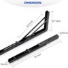 Folding-Shelf-Brackets-16-Inch-40-cm-Pack-of-2-Heavy-Duty-Mild-Metal-Wall-Mount-Foldable-Collapsible-Shelf-Support-for-Kitchen-Table-Workbench-Storage-Shelves-Black.jpg Folding Shelf Brackets (16 Inch, 40 cm) Pack of 2 Heavy Duty Mild Metal Wall Mount Foldable Collapsible Shelf Support for Kitchen, Table, Workbench, Storage Shelves, Black
