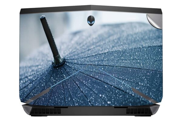 GADGETS WRAP Printed Vinyl Top Only Skin Sticker Decal for GADGETS WRAP Printed Vinyl Top Only Skin Sticker Decal for Alienware 17 inch - Umbrella Rain Drops