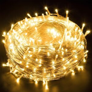 GIGALUMI 38 LED 10.5M Copper Power Pixel String Light | GIGALUMI 38 LED 10.5M Copper Power Pixel String Light | 360° Fairy Serial Jhalar Lights for Home Decoration | Diwali Lights for Decoration, Christmas, Wedding, Party & Garden (Pack of 1, Warm White)
