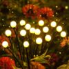 GIGAWATTS GW-301WW Solar Firefly Light with 3V Panel BIS Approved GIGAWATTS GW-301WW Solar Firefly Light with 3V Panel BIS Approved 600mAh Battery IP65 Waterproof 8 LED Starburst Swaying Ground Outdoor Lamp for Garden Lawn Patio Pathway (Pack of 2, Warm White)