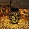 GIGAWATTS GW-513 LED Solar Lanterns with 2V Panel 300mAh Ni-MH GIGAWATTS GW-513 LED Solar Lanterns with 2V Panel 300mAh Ni-MH Battery Outdoor Hanging Decorative Hollowed-Out Flower Design Lights for Garden Yard Patio Tabletop (Pack of 1, Warm White)