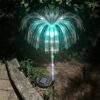 GIGAWATTS GW-903 Solar Jellyfish Garden Light 600mAh Battery BIS Approved GIGAWATTS GW-903 Solar Jellyfish Garden Light 600mAh Battery BIS Approved Fibre Optic Fountain LED IP65 Waterproof Outdoor Lamp with 2V Panel for Backyards Pathways (1Pc, Multicolor)