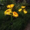 GIGAWATTS GW-918 30 LED Solar Flower Lights for Garden | 3 Sunflower Solar Light with 600mAh Battery, BIS Approved, IP65 Waterproof Outdoor Garden Pathway Decoration (Pack of 1, Warm White)