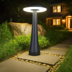 GIGAWATTS Mushroom 20 Outdoor Garden Light – 12W Integrated Light GIGAWATTS Mushroom 20 Outdoor Garden Light – 12W Integrated Light 101% Rust & Waterproof Die-Casting Aluminum, Polycarbonate Grey Exterior Fixture Lamp for Garden, Boundary, Street & Home Entrance