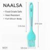 GLENZ Silcione Oil Brush with Steel Core, 27.5 cm 11inch Length, Heat Resistant up to 230°C Brush for Kitchen, Dosa Tawa, Baking & Grilling (1pc Brush)