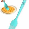 GLENZ Silcione Oil Brush with Steel Core, 27.5 cm 11inch Length, Heat Resistant up to 230°C Brush for Kitchen, Dosa Tawa, Baking & Grilling (1pc Brush)
