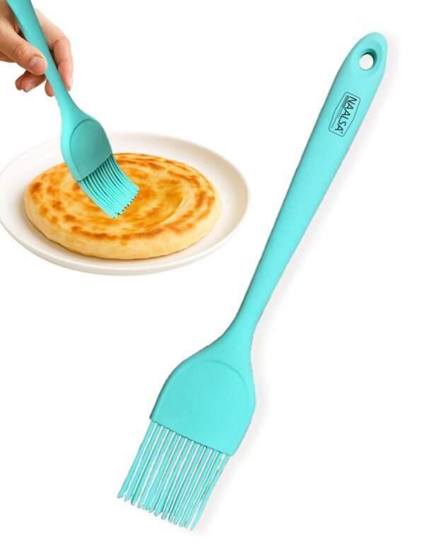 GLENZ Silcione Oil Brush with Steel Core, 27.5 cm 11inch Length, Heat Resistant up to 230°C Brush for Kitchen, Dosa Tawa, Baking & Grilling (1pc Brush)