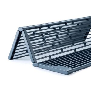 GLOWICK Over Sink Foldable Dish Rack – Roll-up Multipurpose Kitchen GLOWICK Over Sink Foldable Dish Rack – Roll-up Multipurpose Kitchen Drying Mat For Utensils, Plates, And Veggies – Strong Plastic With Grips – Easy To Clean, Store And Use In Any Modern Kitchen (1Pcs)