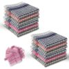 GLUN® Pack of 12 Cotton Kitchen Cloth Napkins & Duster GLUN® Pack of 12 Cotton Kitchen Cloth Napkins & Duster | Multipurpose Cleaning Cloth for Fridge, Table, Kitchen Platform & Roti | Highly Absorbent | 17 x 17 Inches | Multicolor