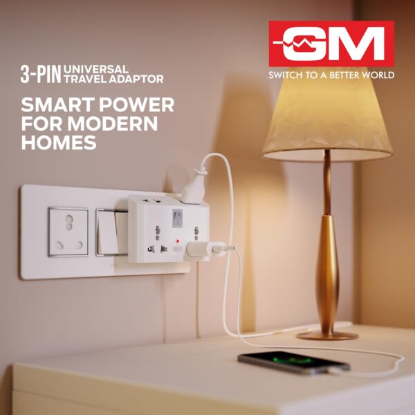 GM-3019-3-Pin-Universal-Multi-Plug-Travel-Adaptor-with-6-AMP-for-Home-Applications-Computers-Laptops.jpg GM 3019 3 Pin Universal Multi Plug Travel Adaptor with 6 AMP for Home Applications, Computers, Laptops