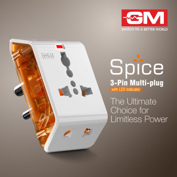 GM-6AMP-3-Pin-Multiplug-Travel-Adapter-with-Universal-Socket-Supports-2-Pin-3-Pin-Plugs-Multiple-Charging-Ports-Charge-Smartphones-Laptops-Other-Devices-Compact-Reliable-3017.jpg GM 6AMP 3-Pin Multiplug Travel Adapter with Universal Socket | Supports 2-Pin & 3-Pin Plugs | Multiple Charging Ports | Charge Smartphones, Laptops & Other Devices | Compact & Reliable 3017