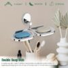 GRIVAN Wall Mount Stainless Steel Round Shape Double Soap Holder/Stand/Dish for Bathroom, Soap Tray for Bathroom Wall/Bathroom Accessories SS304