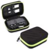 GadgetBite EVA Portable Pouch for Electronic Accessories USB Cables, Power Bank, Battery, Portable Hard Drive, SD Memory Card, Earphones, Travel Gadgets Travel Friendly Case(Black&Green)