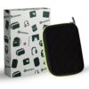 GadgetBite EVA Portable Pouch for Electronic Accessories USB Cables, Power Bank, Battery, Portable Hard Drive, SD Memory Card, Earphones, Travel Gadgets Travel Friendly Case(Black&Green)