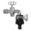 Garbnoire Heavy Duty Hose Pipe Fitting Standard Size 1/2 Inch Garbnoire Heavy Duty Hose Pipe Fitting Standard Size 1/2 Inch Tap Connector for Garden Water Pipe & Car, Bike Washing Accessories | Universal Adjustable Adapter Suitable Connecting Hose Pipe (Black)