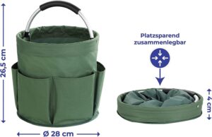Garden Tool Basket Heavy-Duty Storage Organizer in Water Proof Oxford Garden Tool Basket Heavy-Duty Storage Organizer in Water Proof Oxford Necessary Gardening Accessory