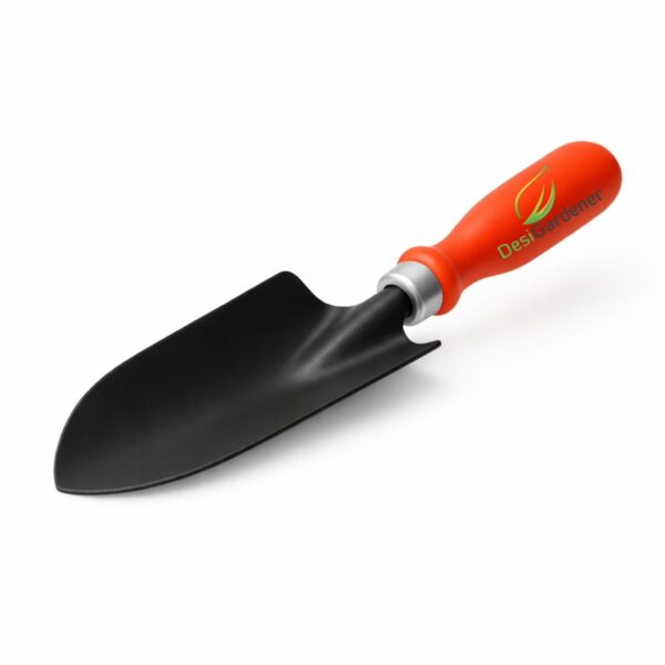 Garden Trowel - 1 PC (Red Handle, Metal Blade) | Gardening Tools for Home Garden | Durable and Sturdy Rust-Free Shovel for Garden | Premium Gardening Accessories